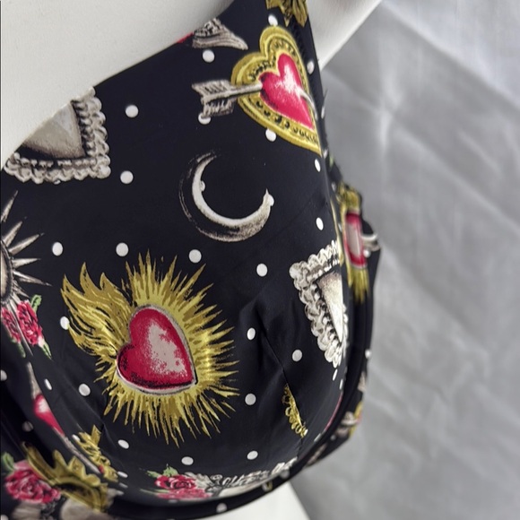 torrid Black Celestial Sacred Heart Bra 38F - Picture 4 of 6